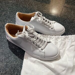 White Leather Men's Sneakers